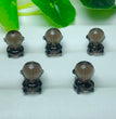 Natural Icy Obsidian Astronaut Jewelry Charms Beads Pendants