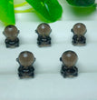 Natural Icy Obsidian Astronaut Jewelry Charms Beads Pendants