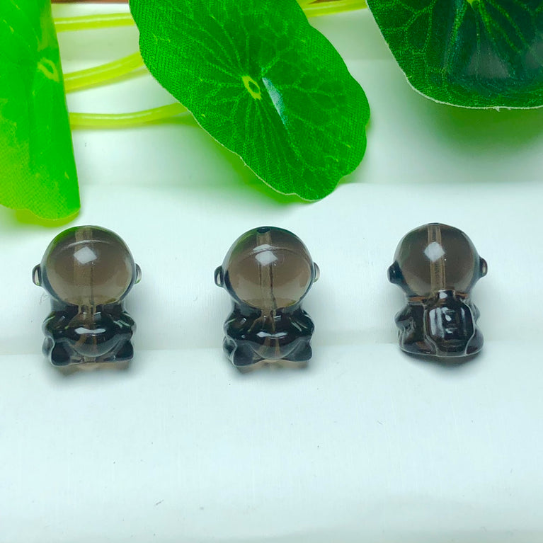 Natural Icy Obsidian Astronaut Jewelry Charms Beads Pendants