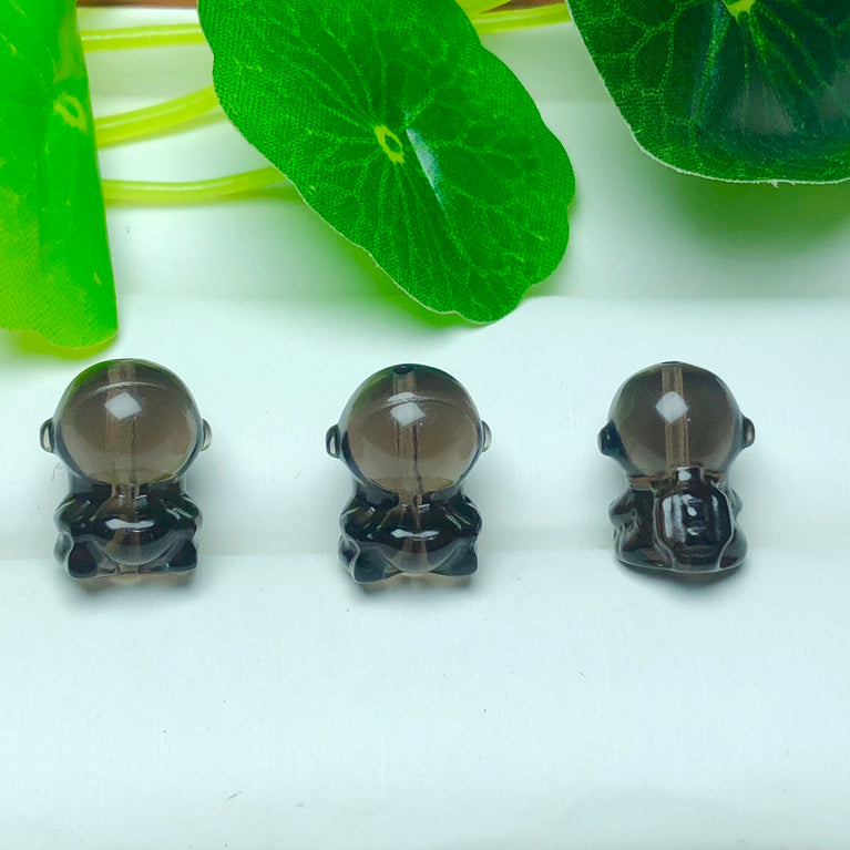 Natural Icy Obsidian Astronaut Jewelry Charms Beads Pendants