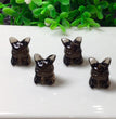 Natural Icy Obsidian Pikachu Jewelry Charms Beads Pendants