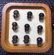 Natural Icy Obsidian Doraemon Jewelry Charms Beads Pendants