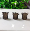 Natural Icy Obsidian Yoda Jewelry Charms Beads Pendants