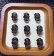 Natural Icy Obsidian Seahorse Jewelry Charms Beads Pendants