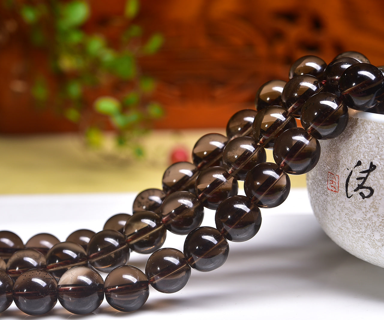 Smoky Quartz Beads Strands Loose Beads Jewelry DIY Bracelets Natural Crystal