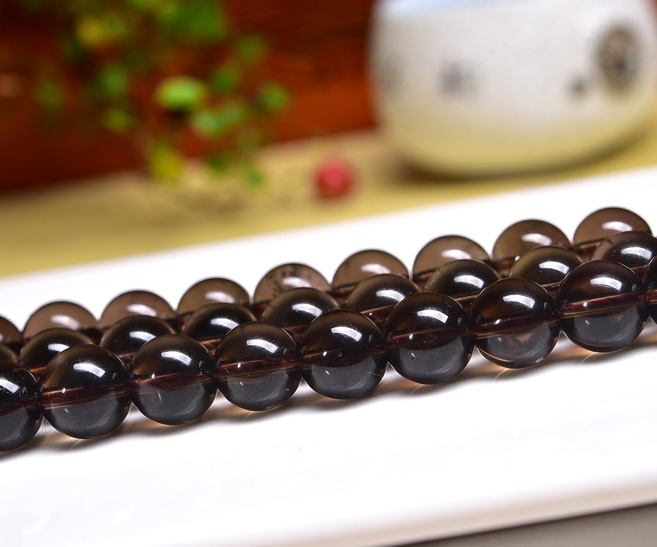Smoky Quartz Beads Strands Loose Beads Jewelry DIY Bracelets Natural Crystal