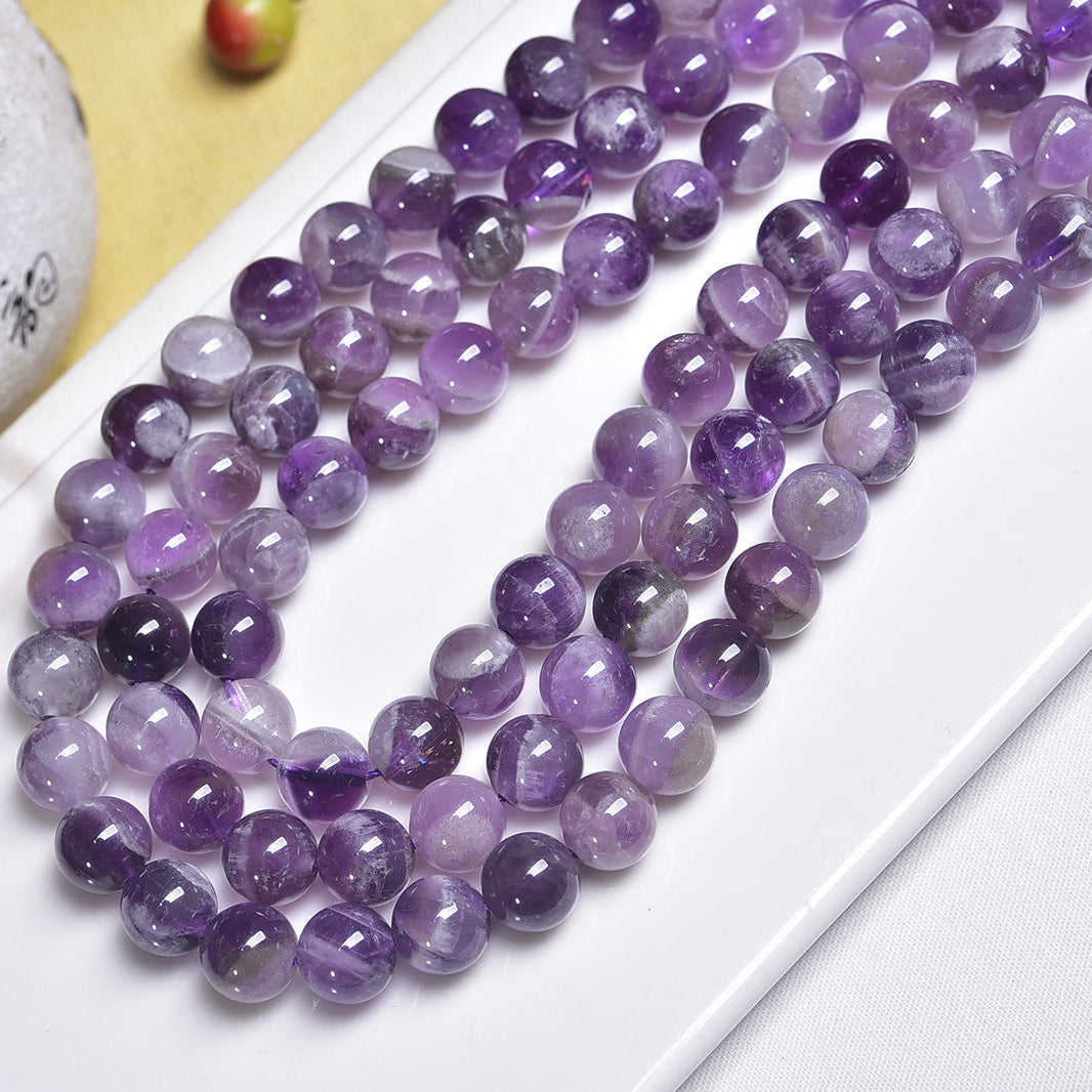 Chevron Amethyst Beads Strands Loose Beads Jewelry DIY Bracelets Natural Crystal