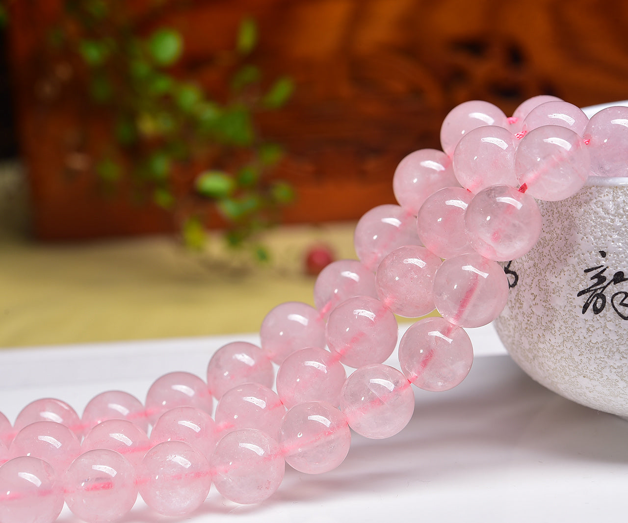 Rose Quartz Beads Strands Loose Beads Jewelry DIY Bracelets Natural Crystal