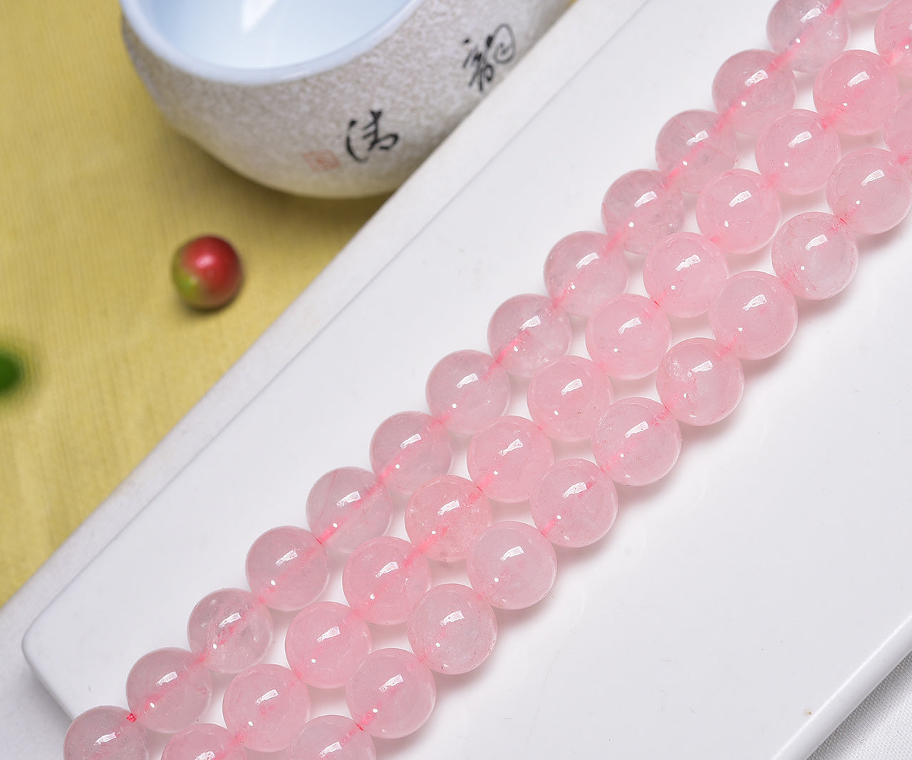 Rose Quartz Beads Strands Loose Beads Jewelry DIY Bracelets Natural Crystal
