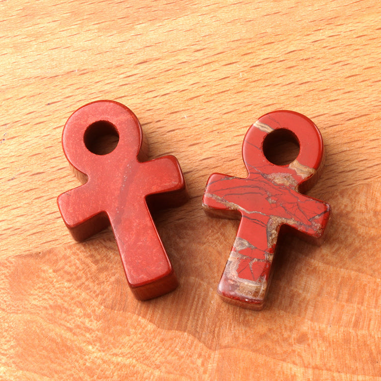 30mm Mini Ankh Natural Crystal Stone