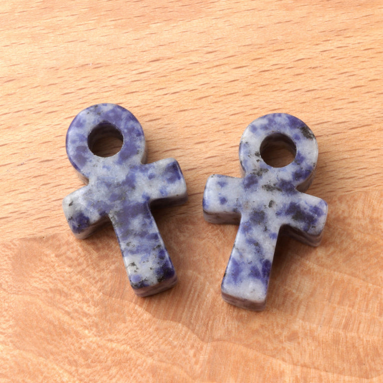 30mm Mini Ankh Natural Crystal Stone