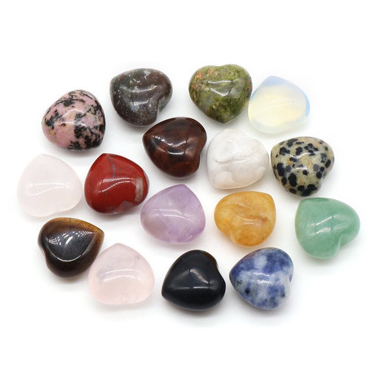 12MM Mini Hearts Natural Crystal Confetti