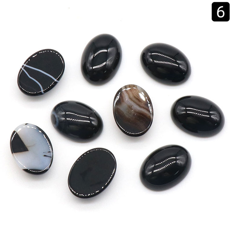 Natural Crystal Oval Cabochons