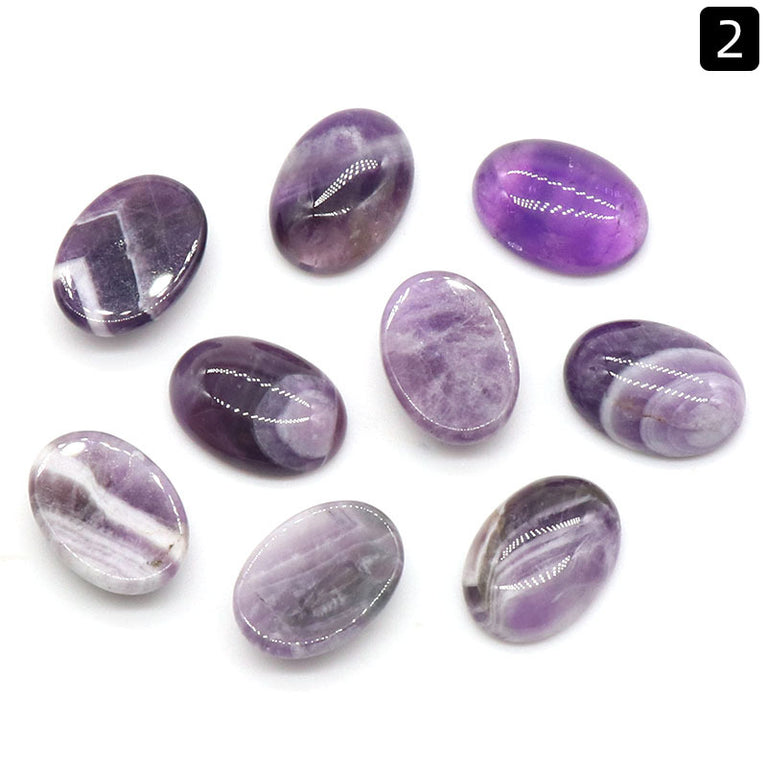 Natural Crystal Oval Cabochons