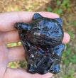 6CM Fortune Cat Natural Crystal Carving