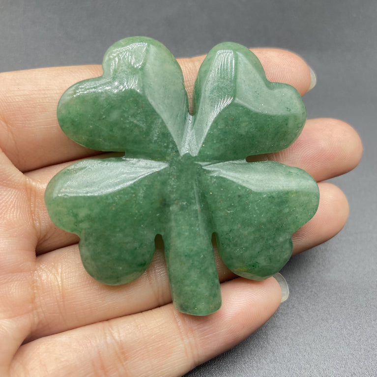 Green Aventurine Four Clover Leaves