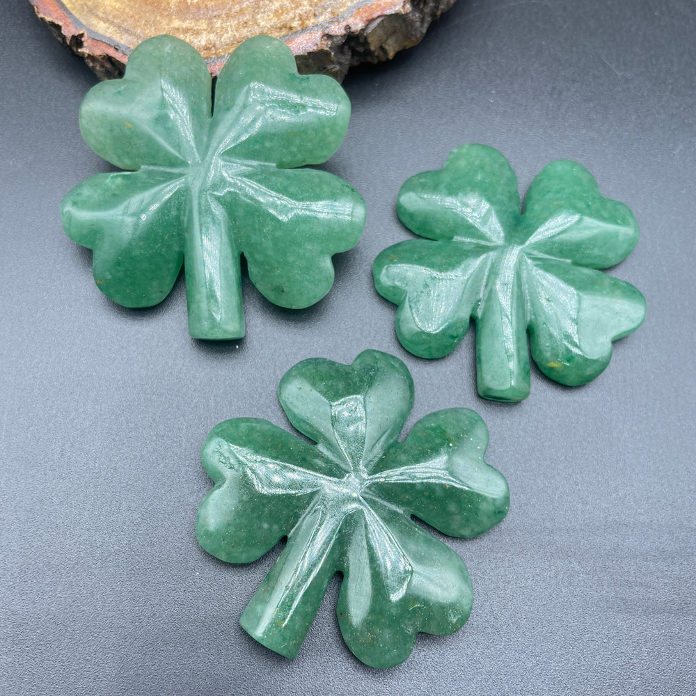 Green Aventurine Four Clover Leaves