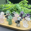 4CM Triple Mushroom Natural Crystal Carvings