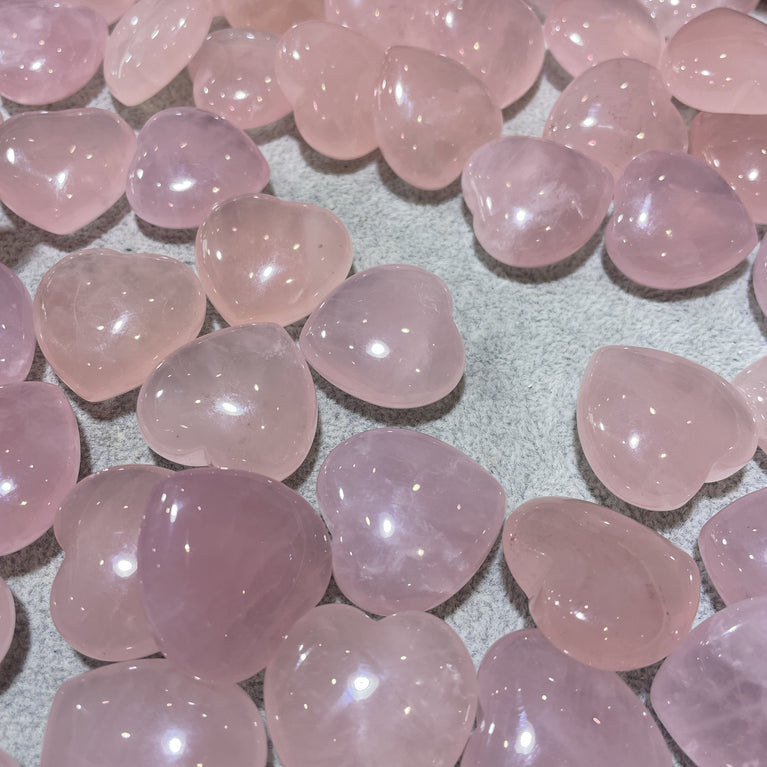 3CM/4CM High Quality Natural Rose Quartz Hearts