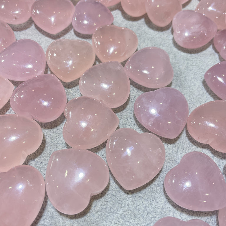 3CM/4CM High Quality Natural Rose Quartz Hearts