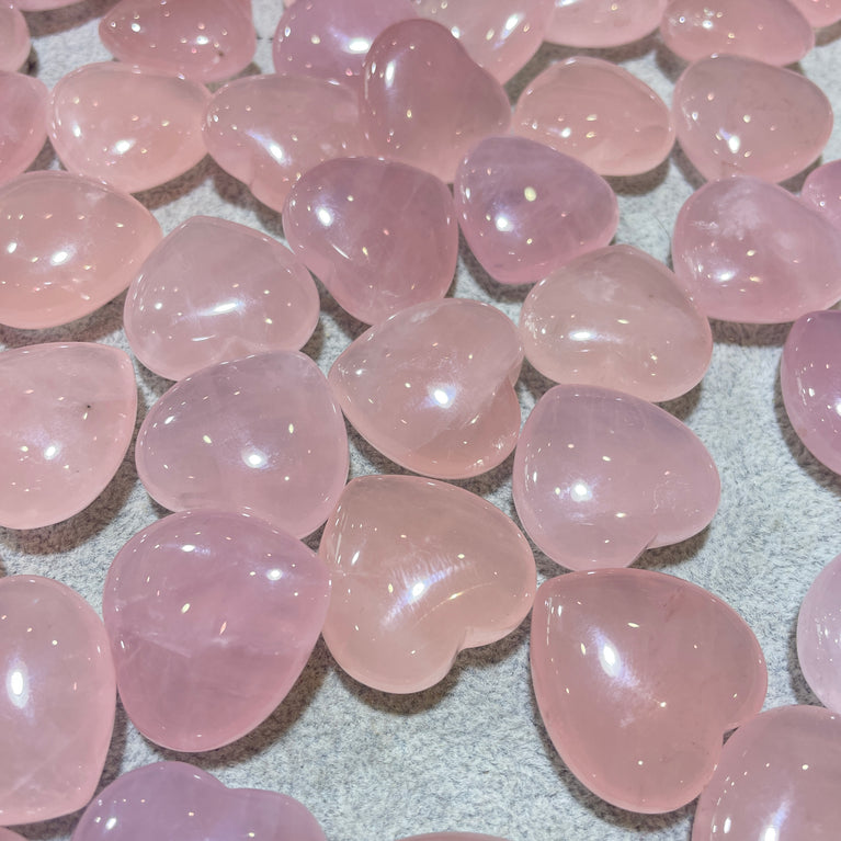 3CM/4CM High Quality Natural Rose Quartz Hearts