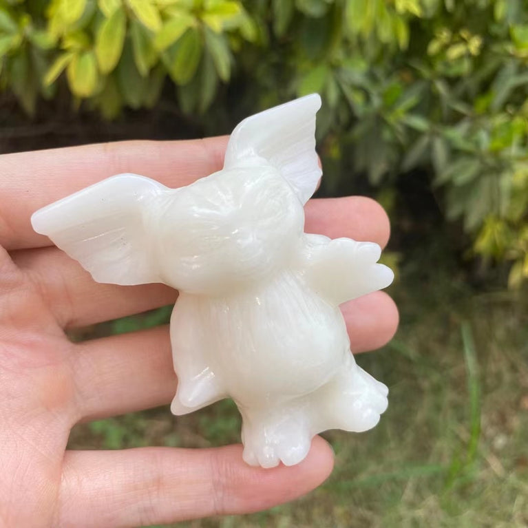 6CM Natural Crystal Gremlins Gizmo Carving