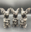 10CM Strong UV Reaction Yooperlite Gargoyle on Castle Statue