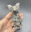 10CM Strong UV Reaction Yooperlite Gargoyle on Castle Statue