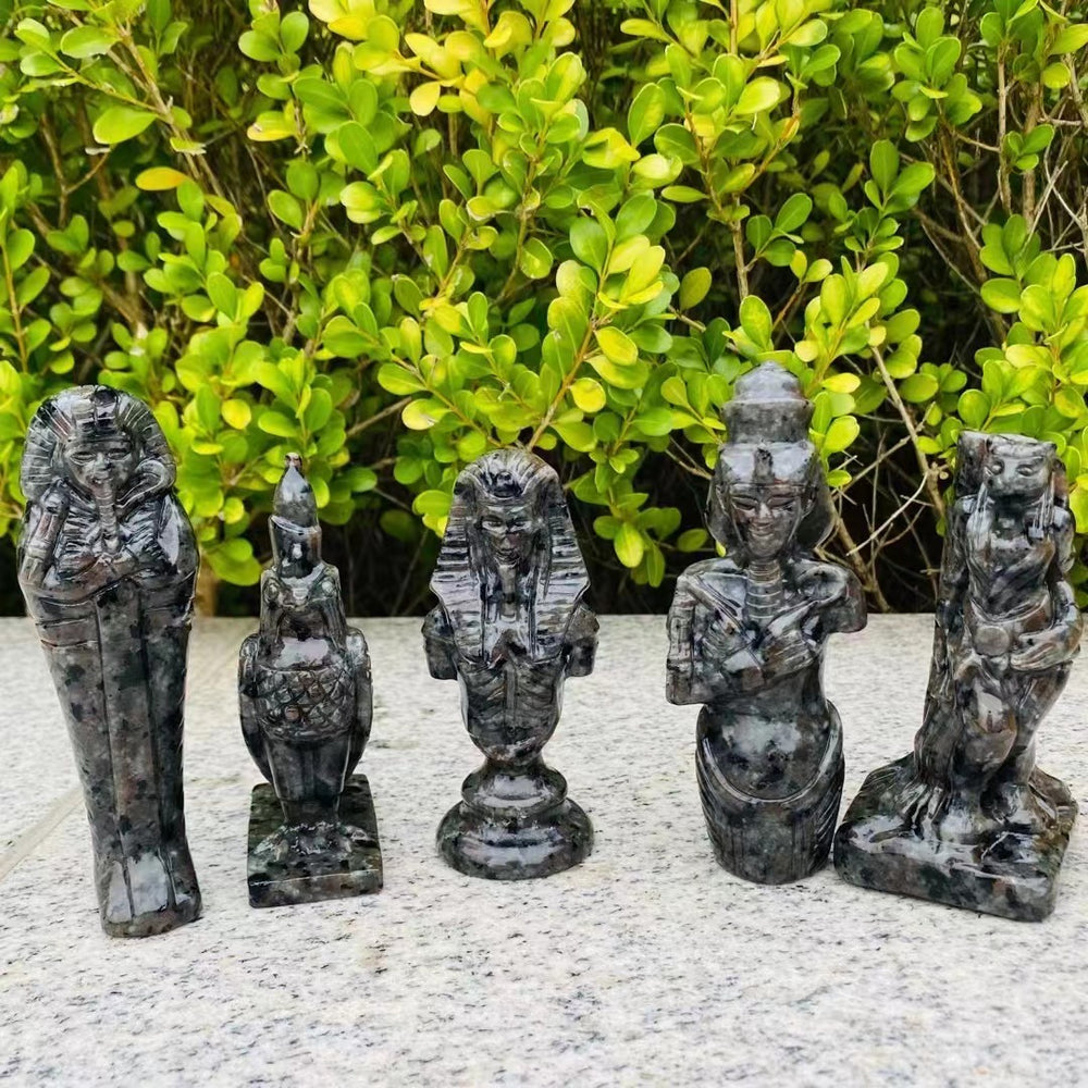 Gods of Ancient Egyptian Myth Natural Yooperilite Carvings