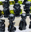 8CM Black Obsidian Harry Potter Figure Series Natural Crystal Carving