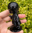 8CM Black Obsidian Harry Potter Figure Series Natural Crystal Carving