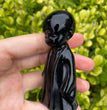 8CM Black Obsidian Harry Potter Figure Series Natural Crystal Carving