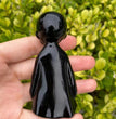 8CM Black Obsidian Harry Potter Figure Series Natural Crystal Carving