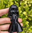 8CM Black Obsidian Harry Potter Figure Series Natural Crystal Carving