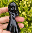 8CM Black Obsidian Harry Potter Figure Series Natural Crystal Carving