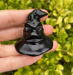 8CM Black Obsidian Harry Potter Figure Series Natural Crystal Carving