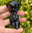 8CM Black Obsidian Harry Potter Figure Series Natural Crystal Carving