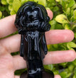 8CM Black Obsidian Harry Potter Figure Series Natural Crystal Carving