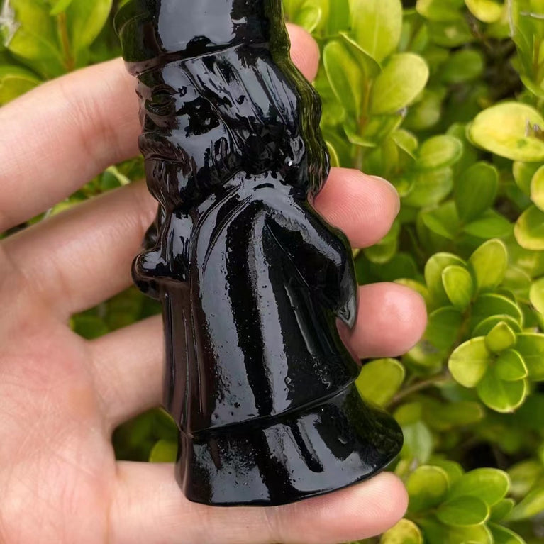 8CM Black Obsidian Harry Potter Figure Series Natural Crystal Carving