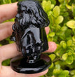 8CM Black Obsidian Harry Potter Figure Series Natural Crystal Carving