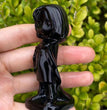 8CM Black Obsidian Harry Potter Figure Series Natural Crystal Carving