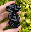 8CM Black Obsidian Harry Potter Figure Series Natural Crystal Carving