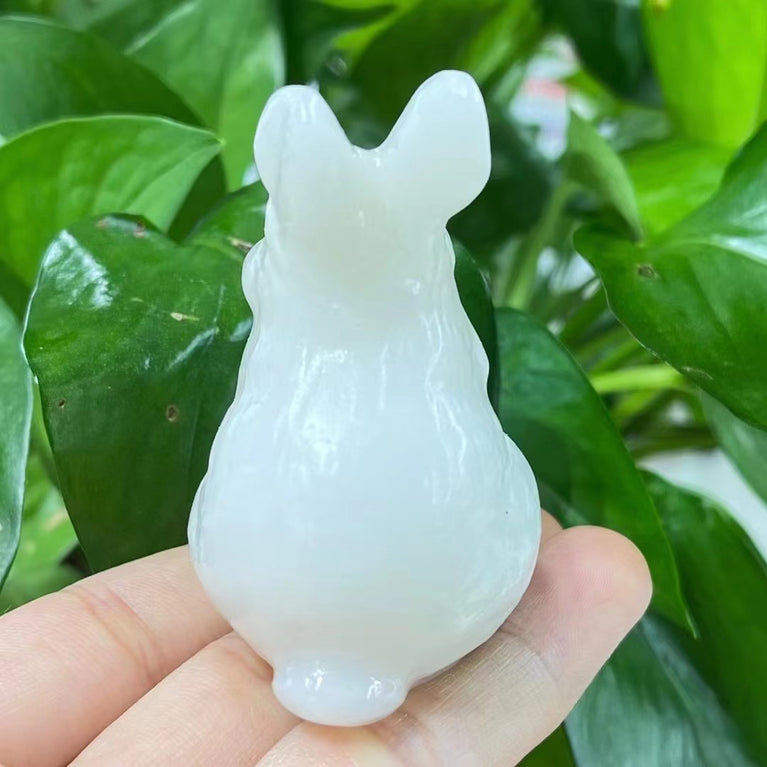 6CM Rabbit Bunny Natural Crystal Carving