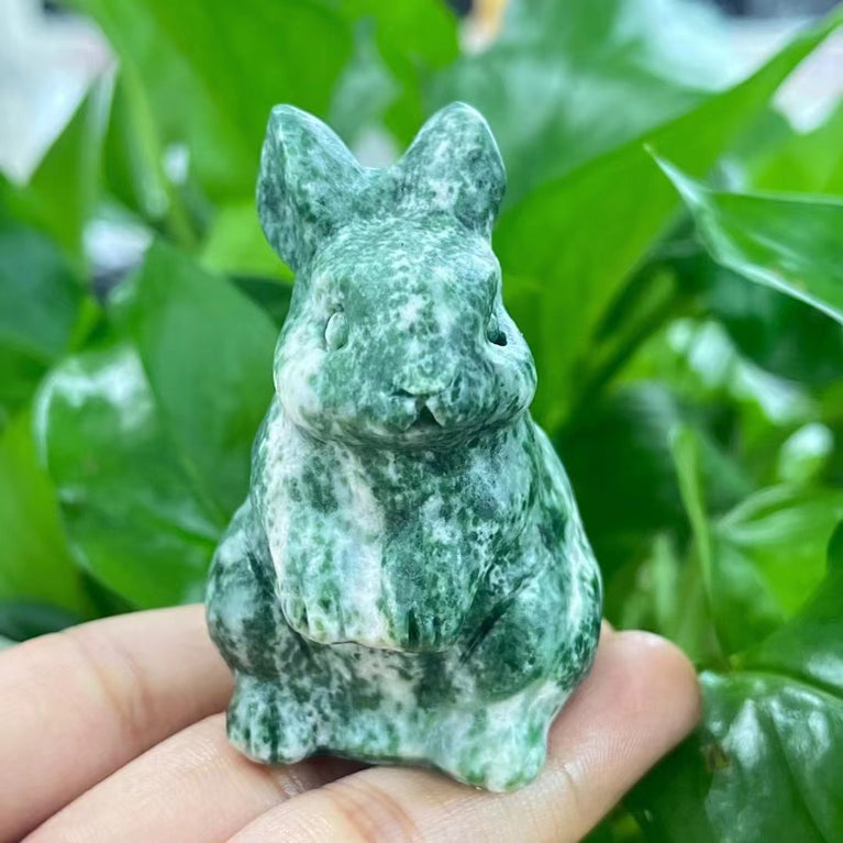 6CM Rabbit Bunny Natural Crystal Carving