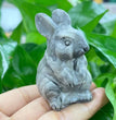 6CM Rabbit Bunny Natural Crystal Carving