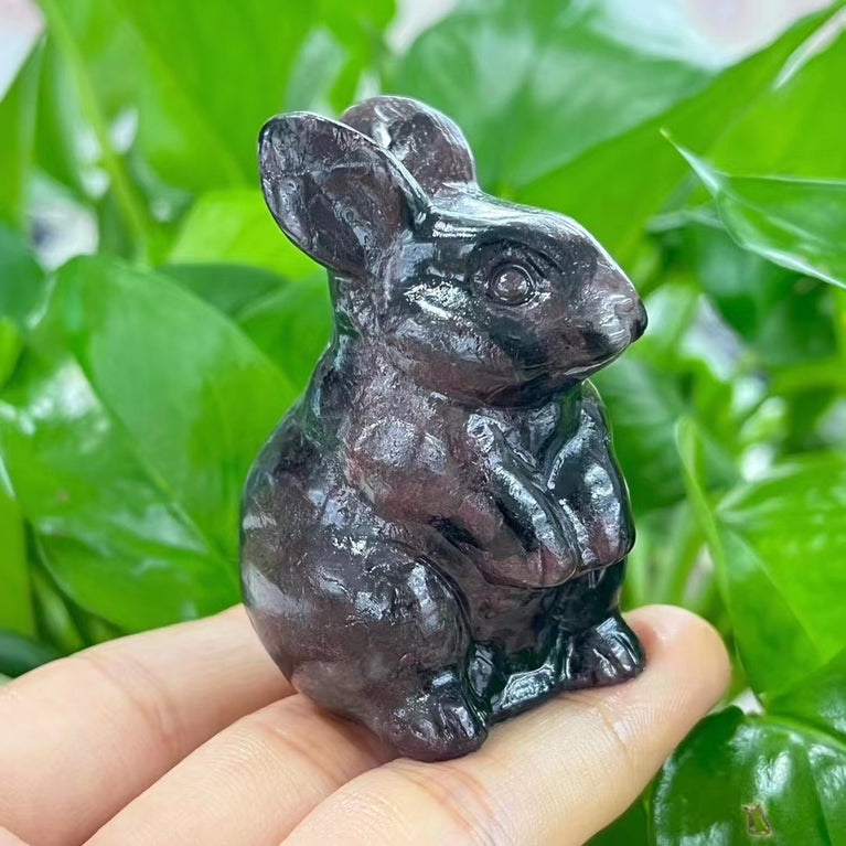 6CM Rabbit Bunny Natural Crystal Carving