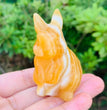 6CM Rabbit Bunny Natural Crystal Carving