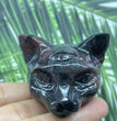 5CM Cat Head Carving Natural Crystal