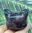 5CM Cat Head Carving Natural Crystal