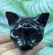 5CM Cat Head Carving Natural Crystal